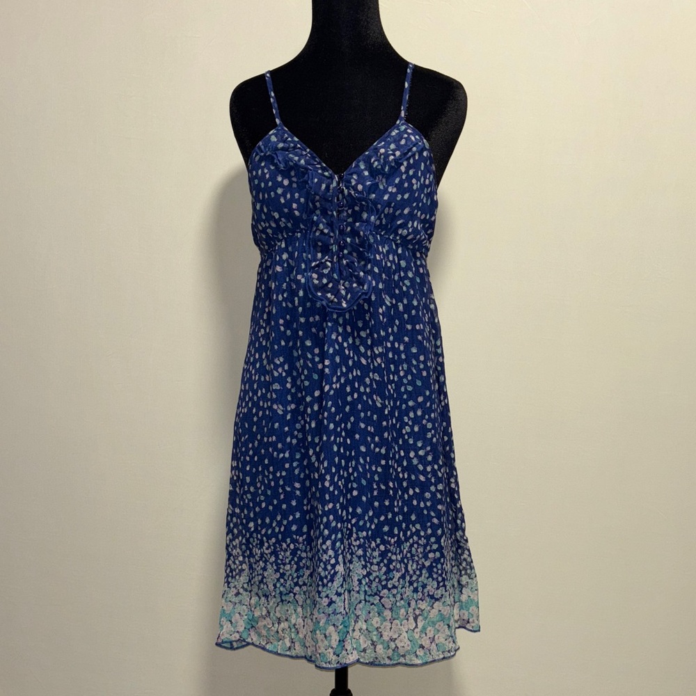 Fun 2 Fun Blue Floral Ditsy Dress